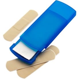 Frosted cassette met pleisters - kunststof - 5 latex pleisters