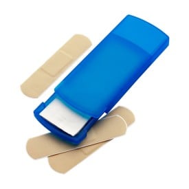 Frosted cassette met pleisters - kunststof - 5 latex pleisters
