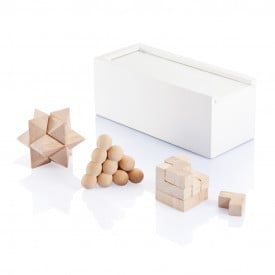 Breinbrekerset - FSC® hout - 3 puzzels - geschenkverpakking