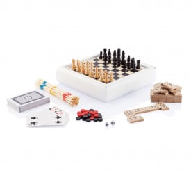 Spellenset - FSC® hout - 5 spellen - geschenkverpakking