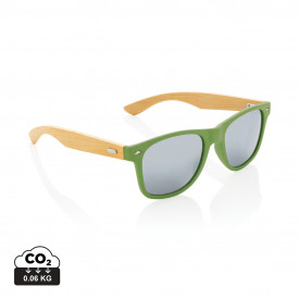 FSC® Bamboo en RCS zonnebril van gerecycled plastic-Groen