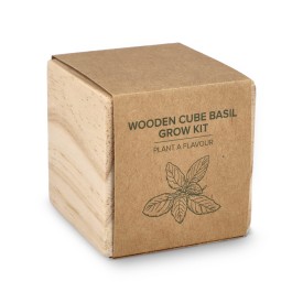 FSC Houten Plantenbak Set – Basilicum-Natuur