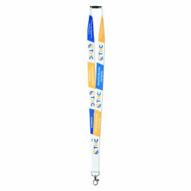Keycord - polyester - 10 mm - veiligheidssluiting - karabijnhaak