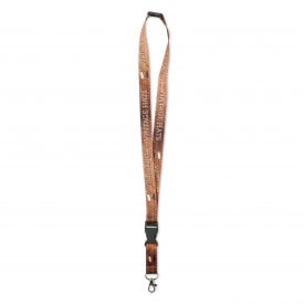 Keycord - polyester - 10 mm - veiligheidssluiting - karabijnhaak - afneembare gesp