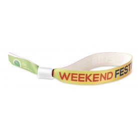 Full colour polsband-Wit