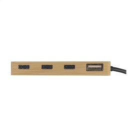 Fyra Bamboo Hub - FSC® bamboe - USB-C en A