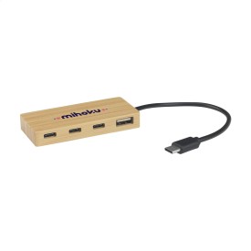 Fyra Bamboo Hub-Houtbruin