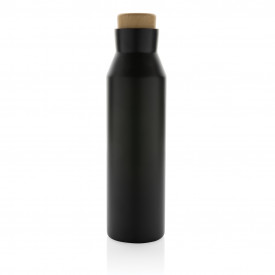 Gaia RCS-gecertificeerde gerecyclede rvs vacuümfles-Zwart