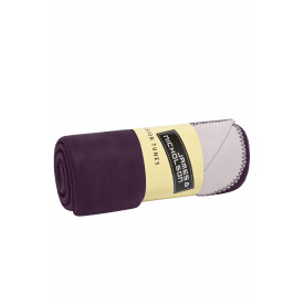 Gebonden fleece deken-Aubergine