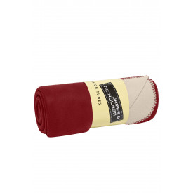 Gebonden fleece deken-Bordeaux