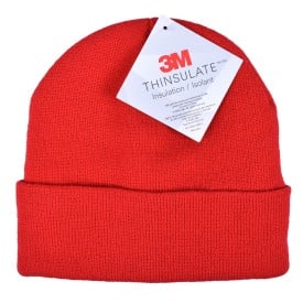 Gebreide 3M Thinsulate muts-Rood