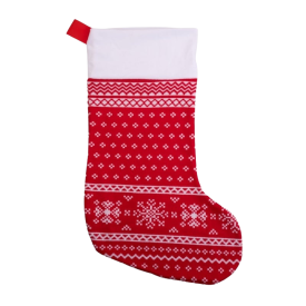 Gebreide kerstsok - gepersonaliseerd ontwerp