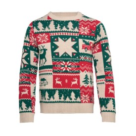 Gebreide kersttrui - maat L/XL - 100% acryl