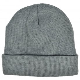 Gebreide muts met fleece-Grijs