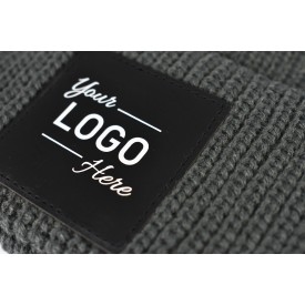 Nilton's gebreide muts - acryl - PU label - met omslag