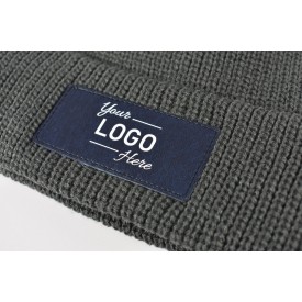 Nilton's gebreide muts - acryl - PU label - met omslag