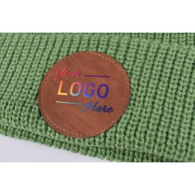 Nilton's gebreide muts - acryl - PU label - met omslag