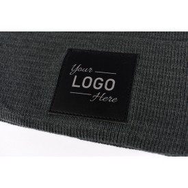 Nilton's gebreide muts - acryl - PU label - met omslag