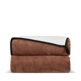 Gecombineerde coral fleece deken 120x150cm (500g/m²) sublimatie-Taupe