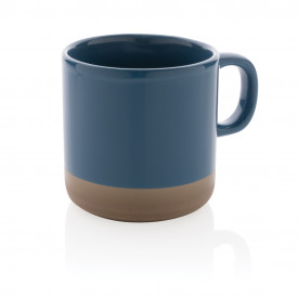 Geglazuurde keramische mok-Blauw