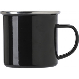 Geglazuurde mok (350 ml)-Zwart