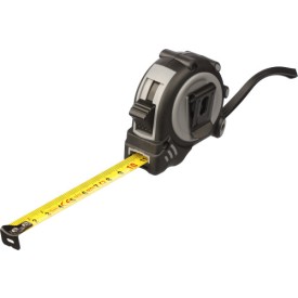 Rolmaat - 3 m - ABS - riemclip - polskoord