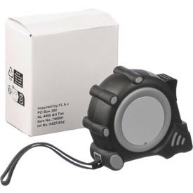 Rolmaat - 3 m - ABS - riemclip - polskoord