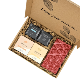 Geniet & Ontspan box - zeep, thee en chocola