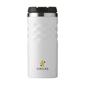 Geometric Mug RCS Recycled Steel 280 ml thermosbeker-Wit