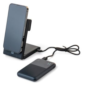 Gerecycled ABS draadloze powerbank Miren