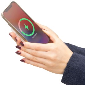 Gerecycled ABS draadloze powerbank Miren
