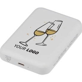 Gerecycled ABS draadloze powerbank Miren