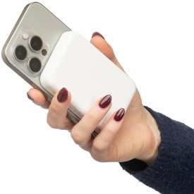 Gerecycled ABS draadloze powerbank Miren