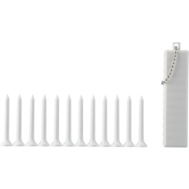 Aveline golf tee-set - recycled ABS - 12 tees - met metalen koord