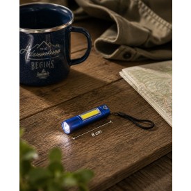 Gerecycled aluminium COB-zaklamp Sami
