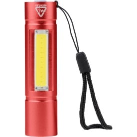 Gerecycled aluminium COB-zaklamp Sami-Rood
