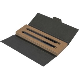 Gerecycled aluminium luxe schrijfset 2-delig Ilaria