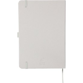 Gerecycled bioafval en kartonnen notitieboek A5 Gertrud-Khaki (écru)