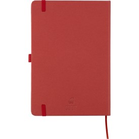 Gerecycled bioafval en kartonnen notitieboek A5 Gertrud-Rood