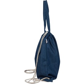 Gerecycled denim trekkoordrugtas Dex
