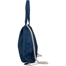 Gerecycled denim trekkoordrugtas Dex