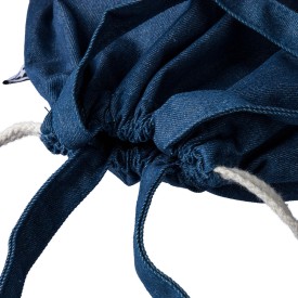 Gerecycled denim trekkoordrugtas Dex