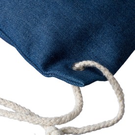 Gerecycled denim trekkoordrugtas Dex