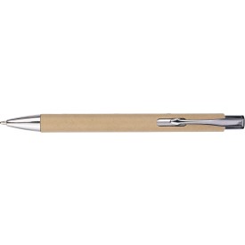 Gerecycled karton balpen Debra-Bruin
