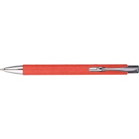 Gerecycled karton balpen Debra-Rood
