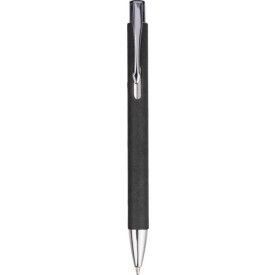 Gerecycled karton balpen Debra-Zwart