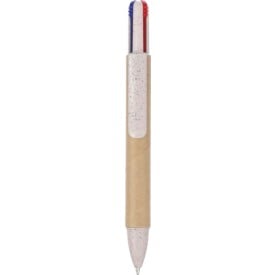 Gerecycled karton vierkleurenbalpen Deborah-Bruin