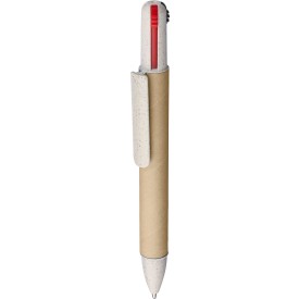 Gerecycled karton vierkleurenbalpen Deborah