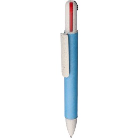 Gerecycled karton vierkleurenbalpen Deborah-Lichtblauw