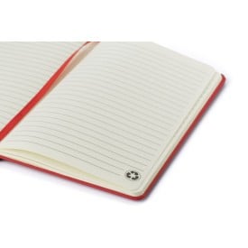 Otto notitieboek - A5 - gerecycled karton - 80 vellen - gelinieerd - elastiek en leeslint